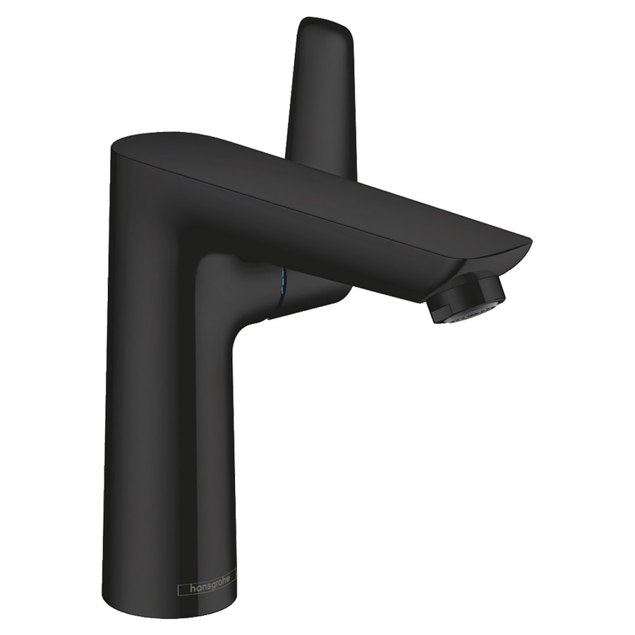Mélangeur de lavabo TALIS E
150, S 141 mm, goulot fixe
débit 5 l/min, vidage
excentrique, groupe
acoustique I