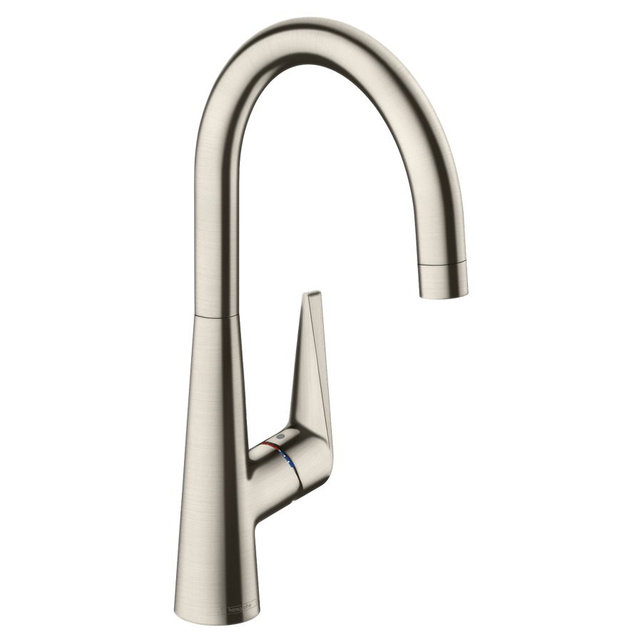 Mélangeur d'évier TALIS S 260
S 203 mm, goulot orientable
110/150/360°, débit 12 l/min
groupe acoustique I