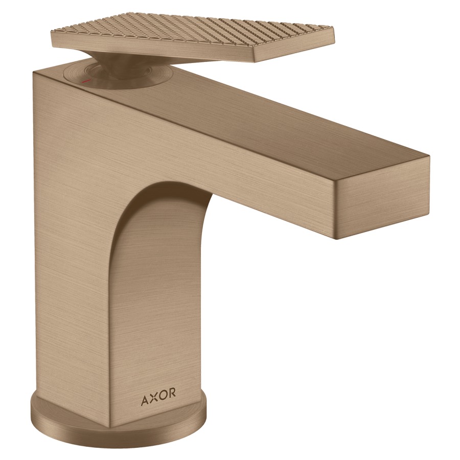 Mélangeur lavabo CITTERIO 90
S 112 mm, goulot fixe
avec poignée à levier
coupe rhombique, avec vidage
excentrique, débit 5 l/min
