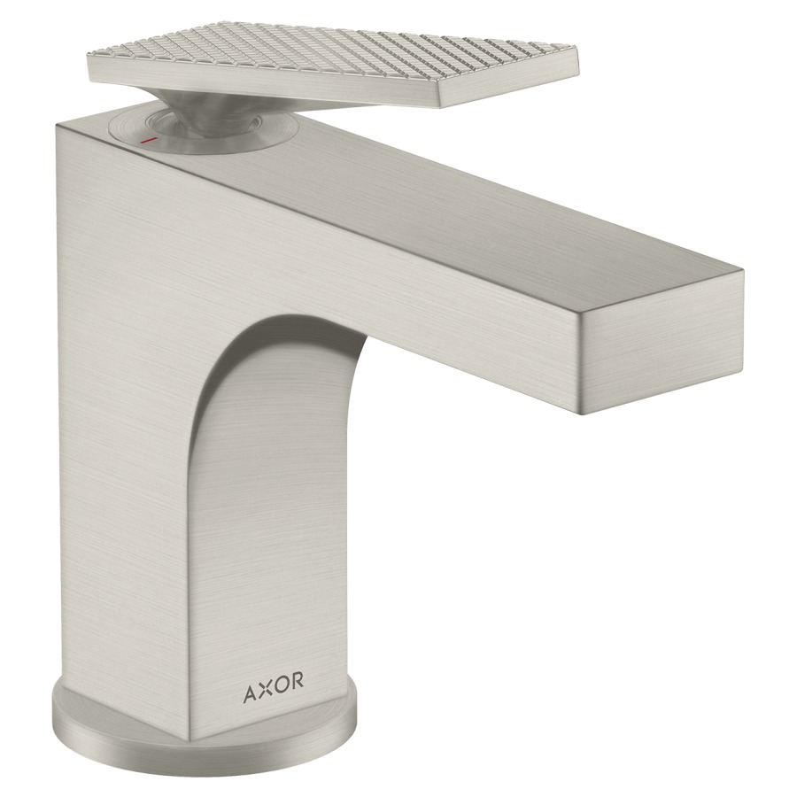 Mélangeur lavabo CITTERIO 90
S 112 mm, goulot fixe
avec poignée à levier
coupe rhombique, avec vidage
excentrique, débit 5 l/min