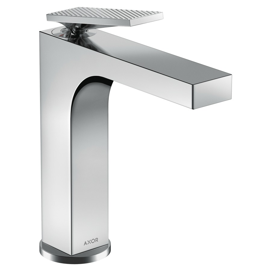 Mélangeur lavabo CITTERIO 160
S 143 mm, goulot fixe
avec poignée à levier
coupe rhobmique, avec vidage
excentrique, débit 4,7 l/min