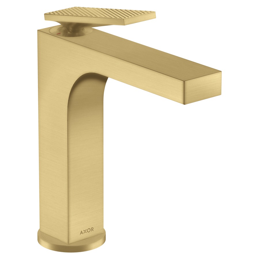 Mélangeur lavabo CITTERIO 160
S 143 mm, goulot fixe
avec poignée à levier
coupe rhobmique, avec vidage
excentrique, débit 4,7 l/min