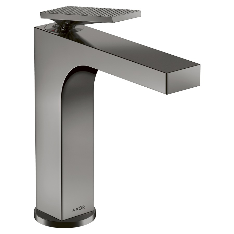 Mélangeur lavabo CITTERIO 160
S 143 mm, goulot fixe
avec poignée à levier
coupe rhombique, vidage non
verouillable, débit 4,7 l/min