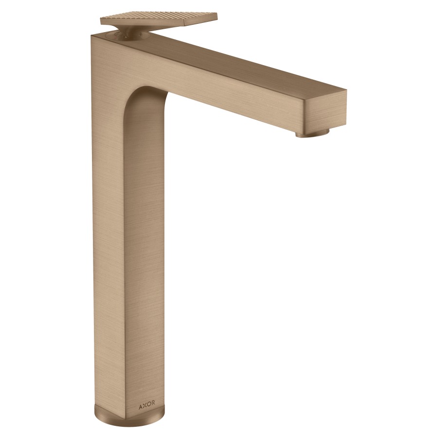 Mélangeur lavabo CITTERIO 280
S 200 mm, goulot fixe
avec poignée à levier
coupe rhombique, vidage non
verouillable, débit 5 l/min