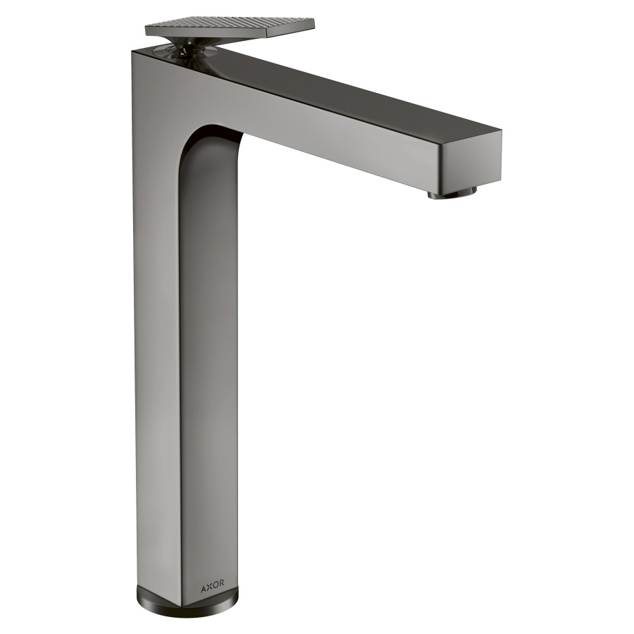 Mélangeur lavabo CITTERIO 280
S 200 mm, goulot fixe
avec poignée à levier
coupe rhombique, vidage non
verouillable, débit 5 l/min