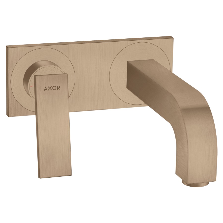 Mélangeur mural CITTERIO UP
saillie 220 mm, goulot fixe
avec poignée à levier, plaque de recouvrement
avec garniture d’écoulement non verrouillable
débit 5 (L/min), EcoSmart
sans corps à encastrer 757 055
groupe acoustique&nbsp;I, Classe d’énergie A
