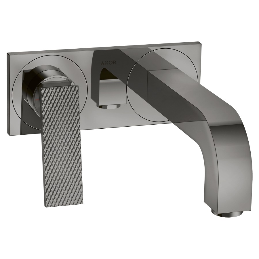 Mélangeur mural CITTERIO UP
saillie 220 mm, goulot fixe
avec poignée à levier, coupe rhombique
plaque de recouvrement
avec garniture d’écoulement non verrouillable
débit 5 (L/min), EcoSmart
sans corps à encastrer 757 055
groupe acoustique&nbsp;I, Classe d’énergie A