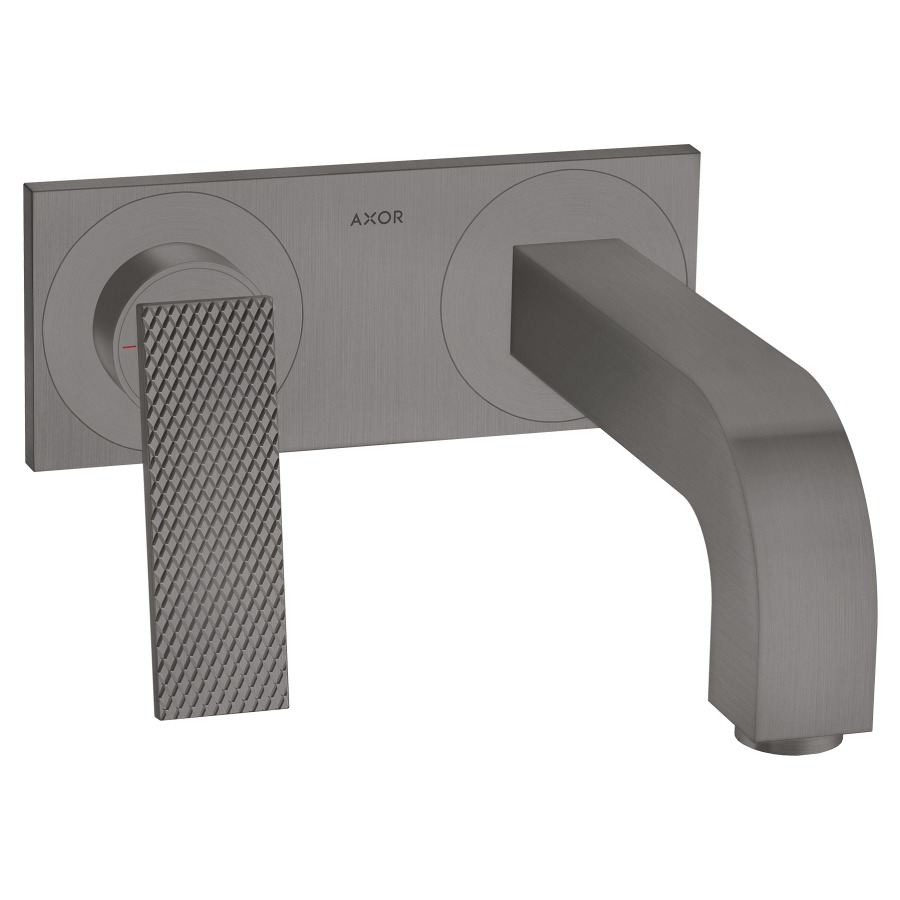 Mélangeur mural CITTERIO UP
saillie 220 mm, goulot fixe
avec poignée à levier, coupe rhombique
plaque de recouvrement
avec garniture d’écoulement non verrouillable
débit 5 (L/min), EcoSmart
sans corps à encastrer 757 055
groupe acoustique&nbsp;I, Classe d’énergie A