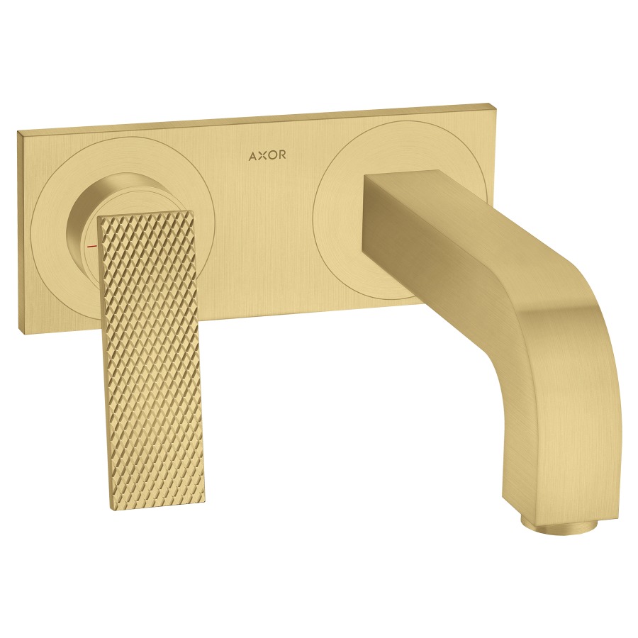Mélangeur mural CITTERIO UP
saillie 220 mm, goulot fixe
avec poignée à levier, coupe rhombique
plaque de recouvrement
avec garniture d’écoulement non verrouillable
débit 5 (L/min), EcoSmart
sans corps à encastrer 757 055
groupe acoustique&nbsp;I, Classe d’énergie A