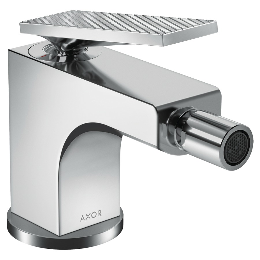 Mélangeur de bidet CITTERIO
S 110 mm, goulot fixe
buse orientable, avec poignée
à levier, coupe rhombique
avec vidage excentrique, débit
7,5 l/min