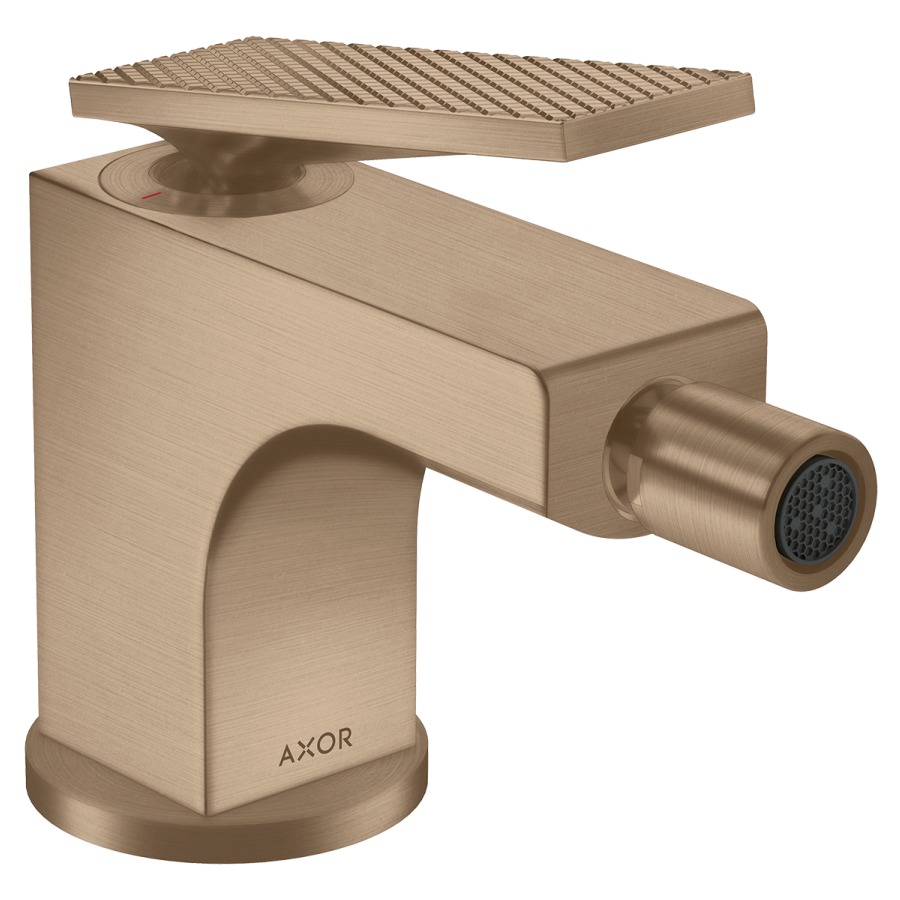 Mélangeur de bidet CITTERIO
S 110 mm, goulot fixe
buse orientable, avec poignée
à levier, coupe rhombique
avec vidage excentrique, débit
7,5 l/min