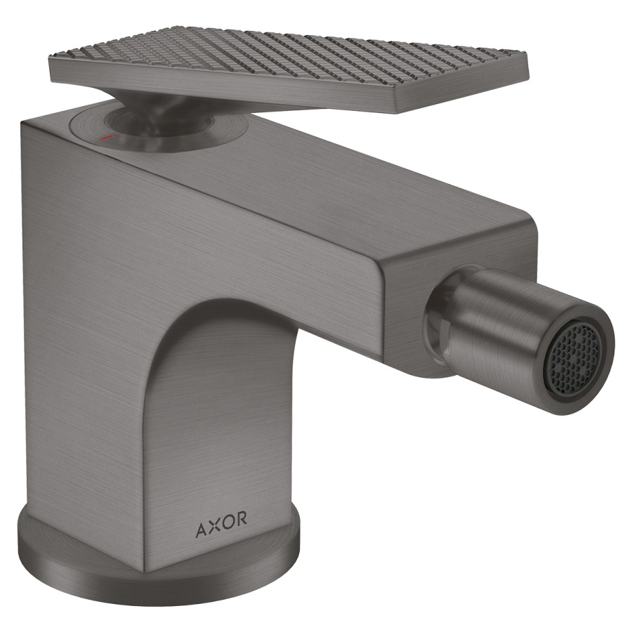 Mélangeur de bidet CITTERIO
S 110 mm, goulot fixe
buse orientable, avec poignée
à levier, coupe rhombique
avec vidage excentrique, débit
7,5 l/min