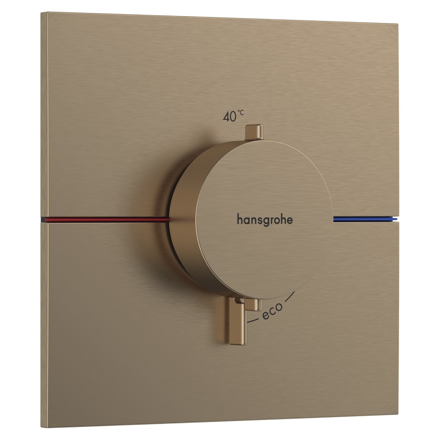 Thermostat SHOWERSELECT
COMFORT E UP
set de montage final
15,5 x 15,5 cm, pour commander
1 fonction, débit 34,8 l/min
sans corps à encastrer 757 049