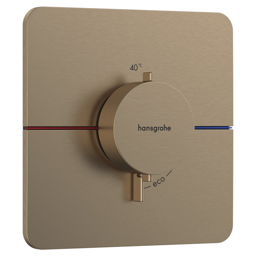 Thermostat SHOWERSELECT
COMFORT Q UP
set de montage final
15,5 x 15,5 cm, pour commander
1 fonction, débit 28,8 l/min
sans corps à encastrer 757 049