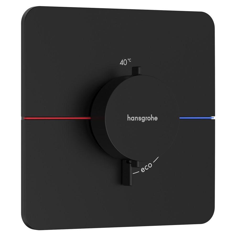 Thermostat SHOWERSELECT
COMFORT Q UP
set de montage final
15,5 x 15,5 cm, pour commander
1 fonction, débit 28,8 l/min
sans corps à encastrer 757 049