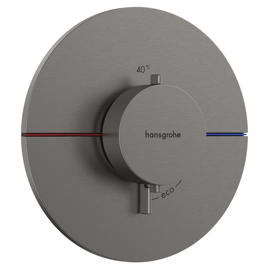 Thermostat SHOWERSELECT
COMFORT S UP
set de montage final
D 15,5 cm, pour commander
1 fonction, débit 28,8 l/min
sans corps à encastrer 757 049