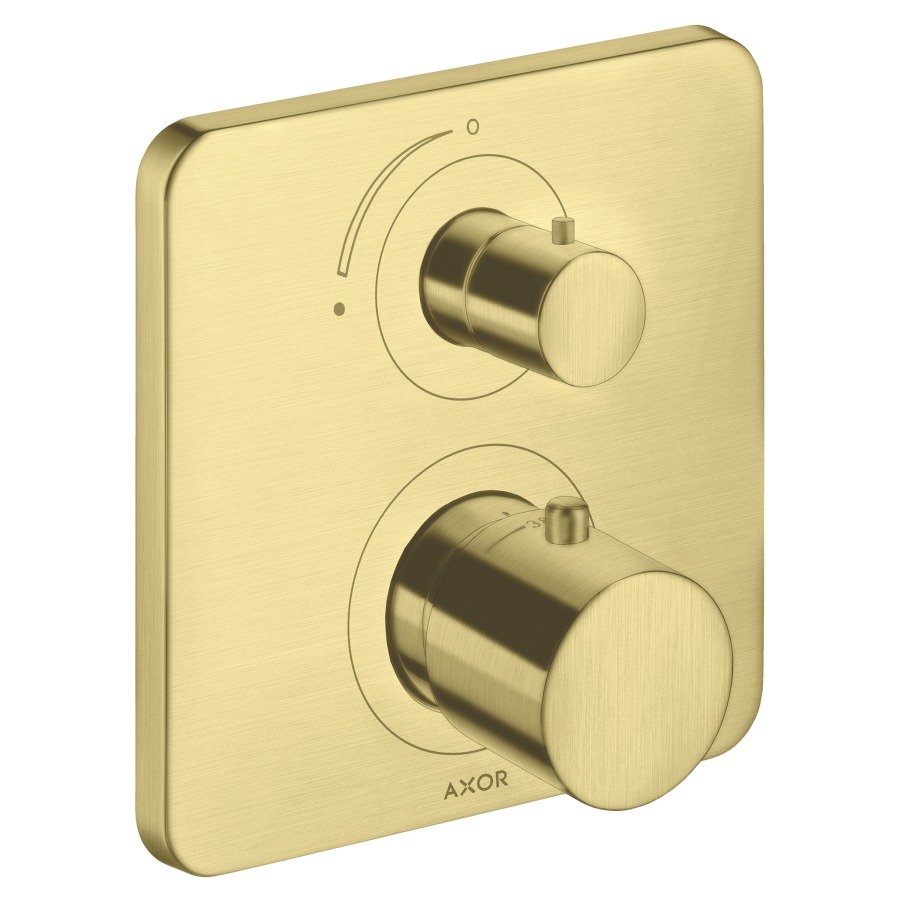 Thermostat CITTERIO M
set de montage final
avec robinet d'arrêt, poignée
à levier, sans corps à
encastrer 757 011, débit
26 l/min, groupe acoustique I