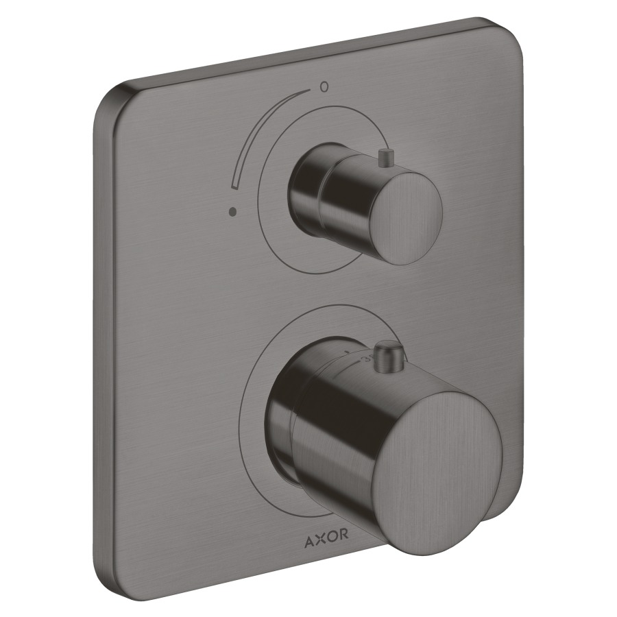 Thermostat CITTERIO M
set de montage final
avec robinet d'arrêt, poignée
à levier, sans corps à
encastrer 757 011, débit
26 l/min, groupe acoustique I