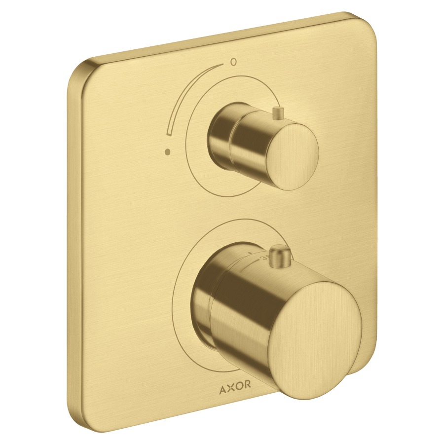 Thermostat CITTERIO M
set de montage final
avec robinet d'arrêt, poignée
à levier, sans corps à
encastrer 757 011, débit
26 l/min, groupe acoustique I