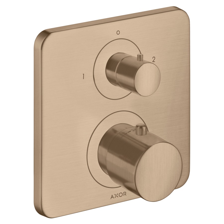 Thermostat CITTERIO M
set de montage final
avec robinet d'arrêt et
inverseur, poignée à levier
sans corps à encastrer 757 011
débit 26 l/min
groupe acoustique I