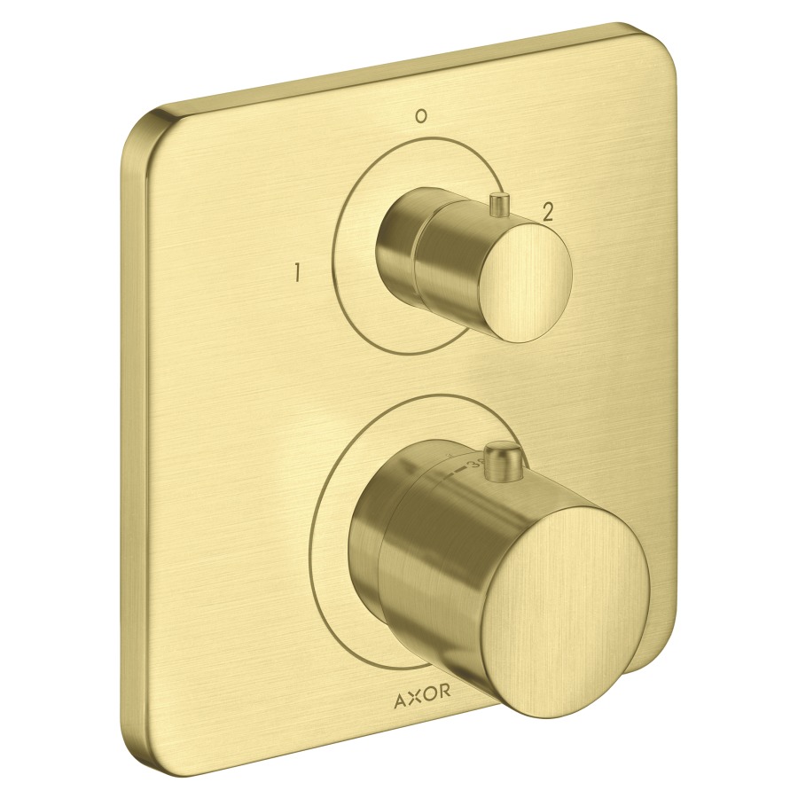 Thermostat CITTERIO M
set de montage final
avec robinet d'arrêt et
inverseur, poignée à levier
sans corps à encastrer 757 011
débit 26 l/min
groupe acoustique I