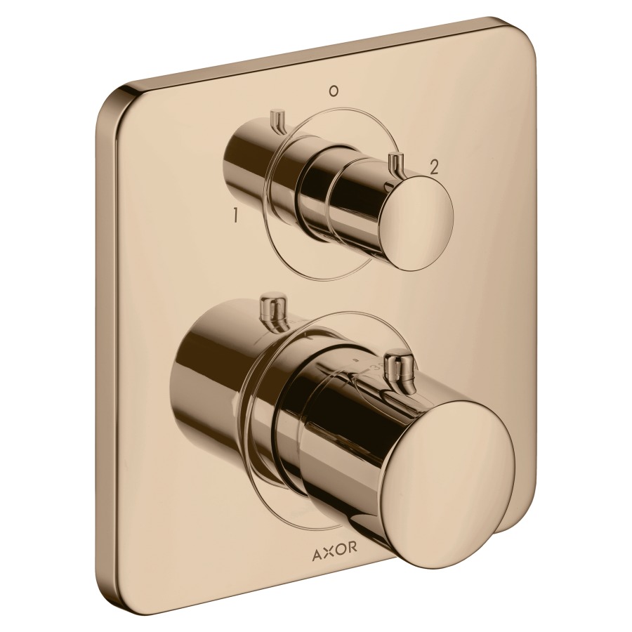 Thermostat CITTERIO M
set de montage final
avec robinet d'arrêt et
inverseur, poignée à levier
sans corps à encastrer 757 011
débit 26 l/min
groupe acoustique I