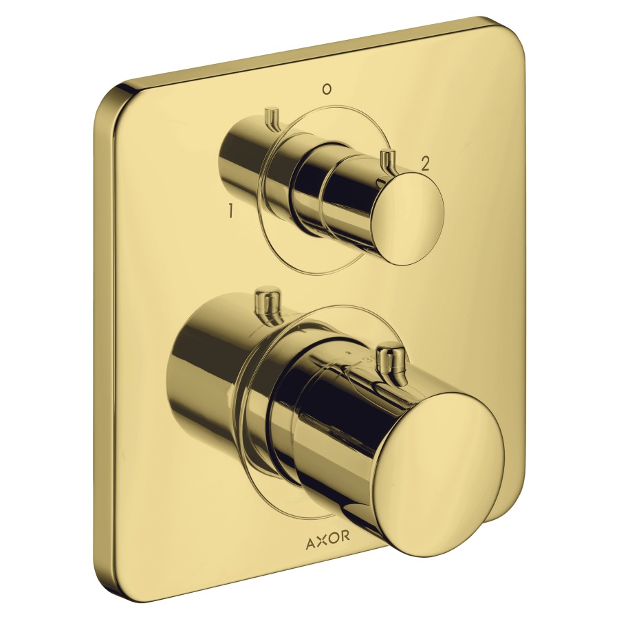 Thermostat CITTERIO M
set de montage final
avec robinet d'arrêt et
inverseur, poignée à levier
sans corps à encastrer 757 011
débit 26 l/min
groupe acoustique I