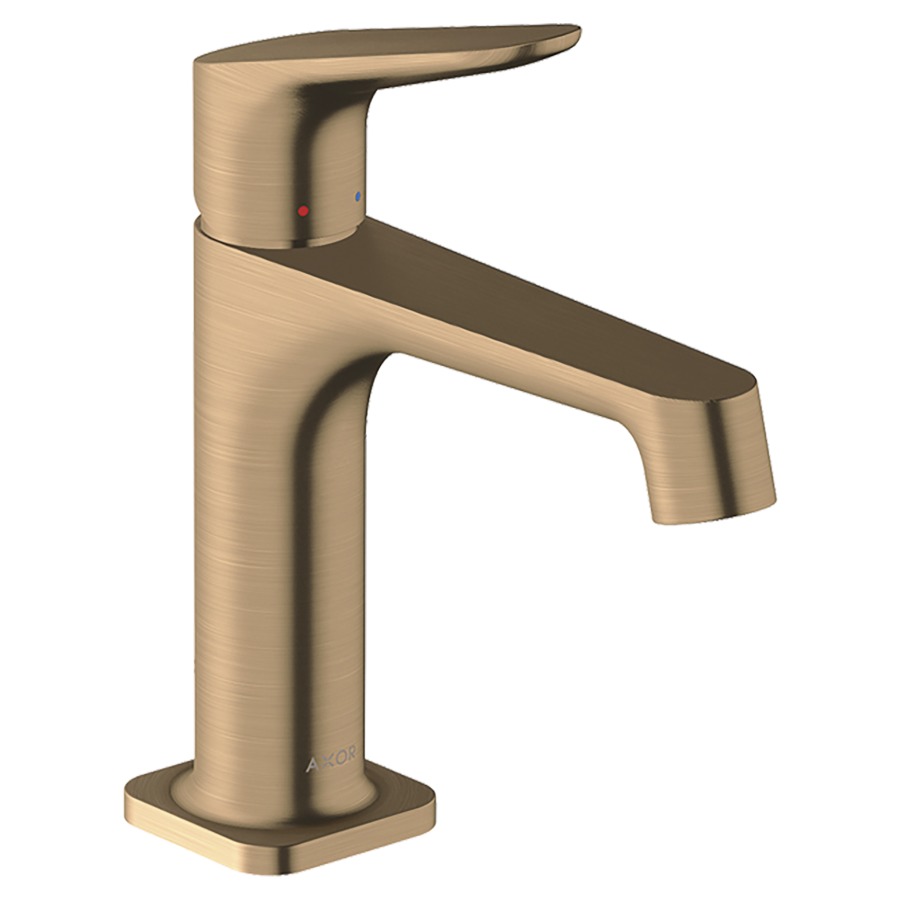 Mélangeur de lavabo CITTERIO M
S 128 mm, goulot fixe
poignée à levier
vidage excentrique, débit
5 l/min, groupe acoustique I
