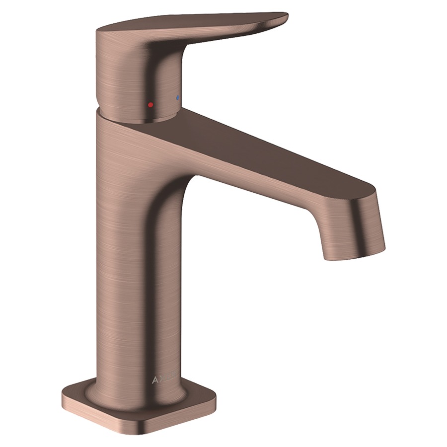 Mélangeur de lavabo CITTERIO M
S 128 mm, goulot fixe
poignée à levier
vidage excentrique, débit
5 l/min, groupe acoustique I