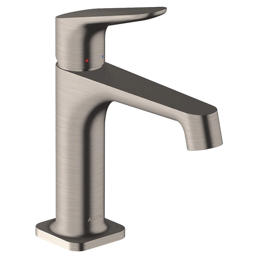 Mélangeur de lavabo CITTERIO M
S 128 mm, goulot fixe
poignée à levier
vidage excentrique, débit
5 l/min, groupe acoustique I