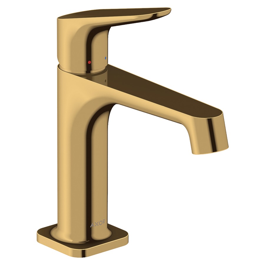 Mélangeur de lavabo CITTERIO M
S 128 mm, goulot fixe
poignée à levier
vidage excentrique, débit
5 l/min, groupe acoustique I