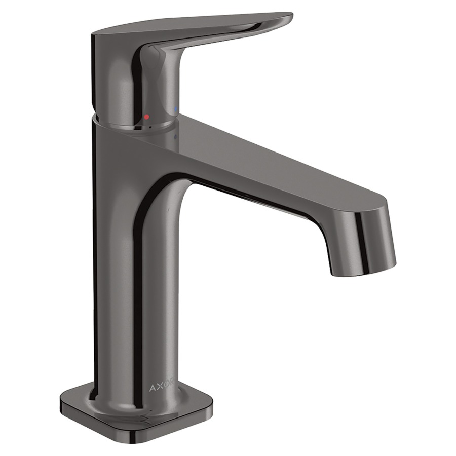 Mélangeur de lavabo CITTERIO M
S 128 mm, goulot fixe
poignée à levier
avec vidage à plaque toujours
ouverte, débit 5 l/min
groupe acoustique I