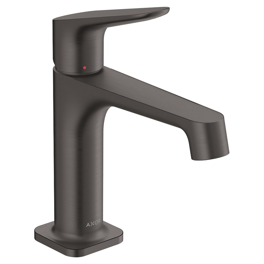 Mélangeur de lavabo CITTERIO M
S 128 mm, goulot fixe
poignée à levier
avec vidage à plaque toujours
ouverte, débit 5 l/min
groupe acoustique I