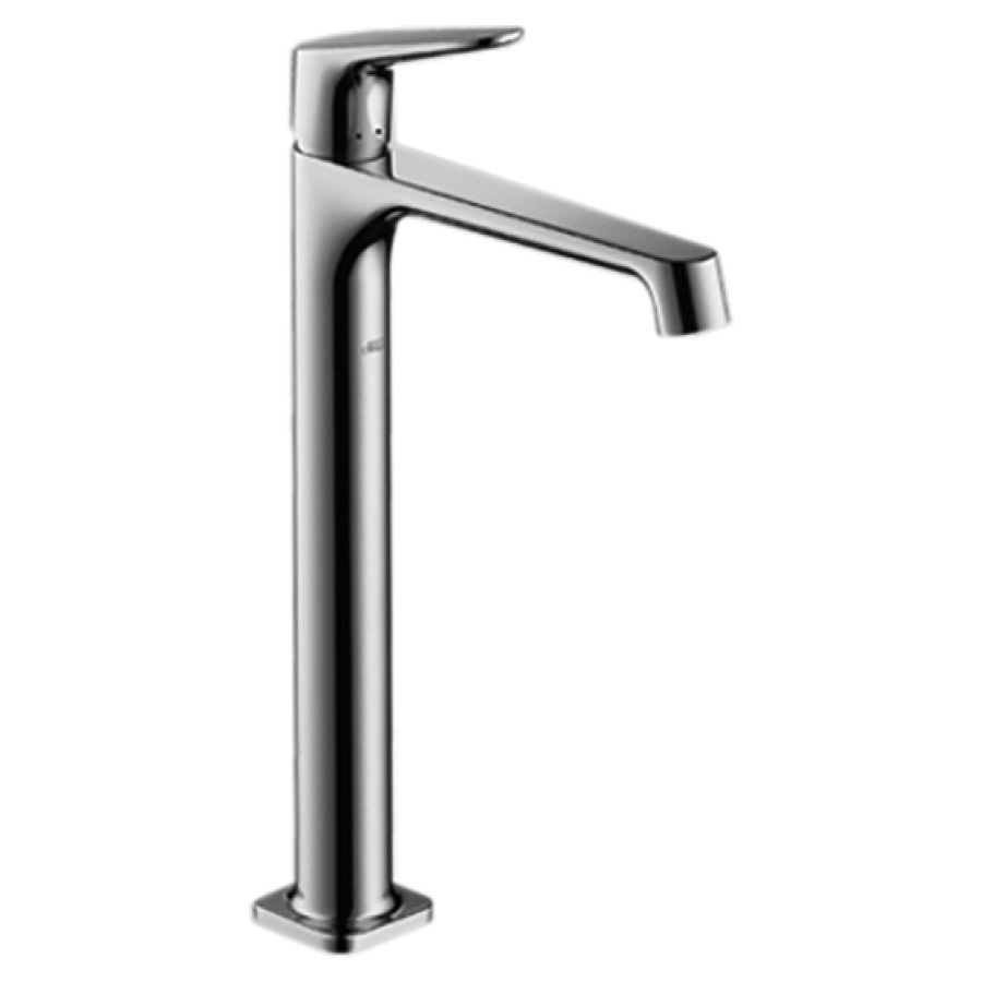 Mélangeur de lavabo CITTERIO M
S 170 mm, goulot fixe
haute coulonne
H jusqu'é aérateur 250 mm
H levier ouvert 361 mm
poignée à levier, avec vidage
à plaque toujours ouverte
débit 5 l/min
groupe acoustique I