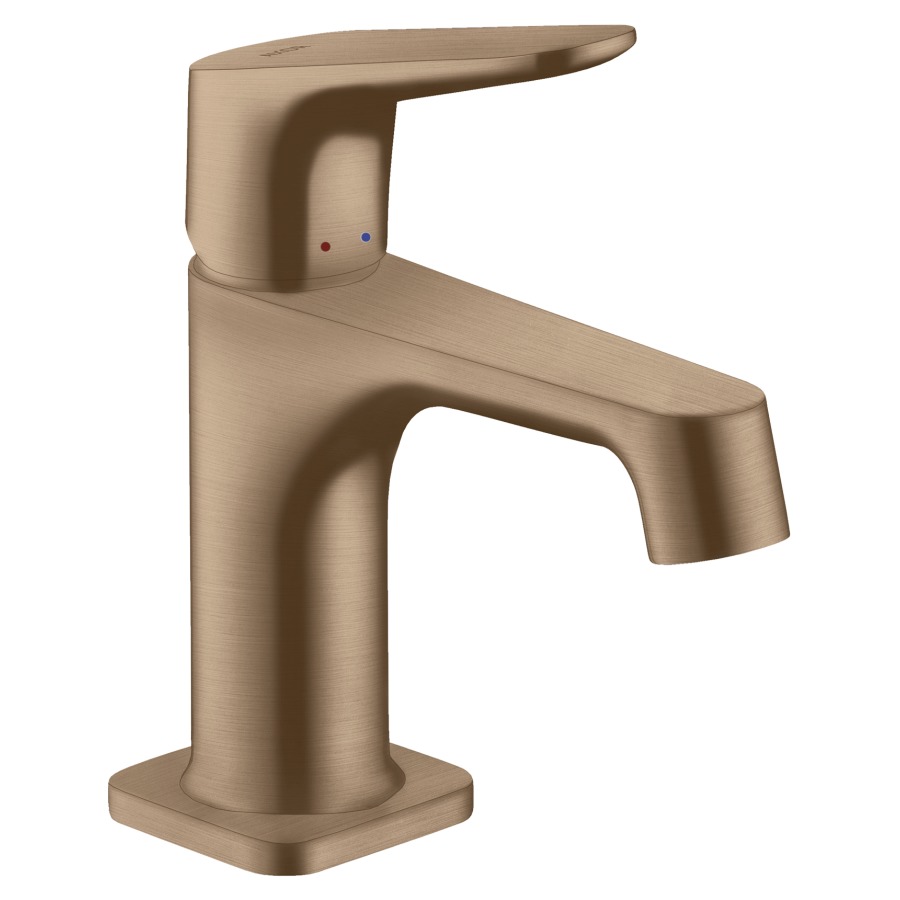 Mélangeur de lavabo CITTERIO M
S 104 mm, goulot fixe
poignée à levier
vidage excentrique, débit
5 l/min, groupe acoustique I