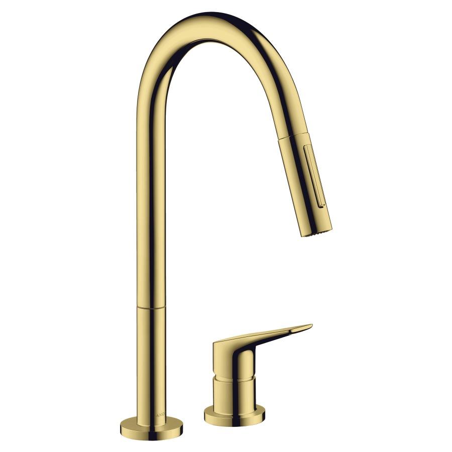 Mél. d'évier 2 trous CITTERIO
M, S 221 mm, goulot orientable
110°/150°, douche extensible
réglable, aérateur Quick Clean
débit 13 l/min
position de poignée variable
groupe acoustique I