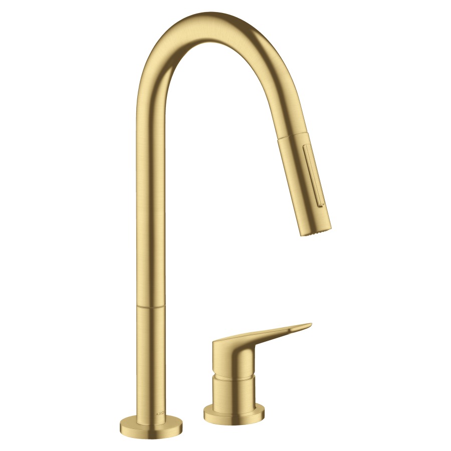 Mél. d'évier 2 trous CITTERIO
M, S 221 mm, goulot orientable
110°/150°, douche extensible
réglable, aérateur Quick Clean
débit 13 l/min
position de poignée variable
groupe acoustique I