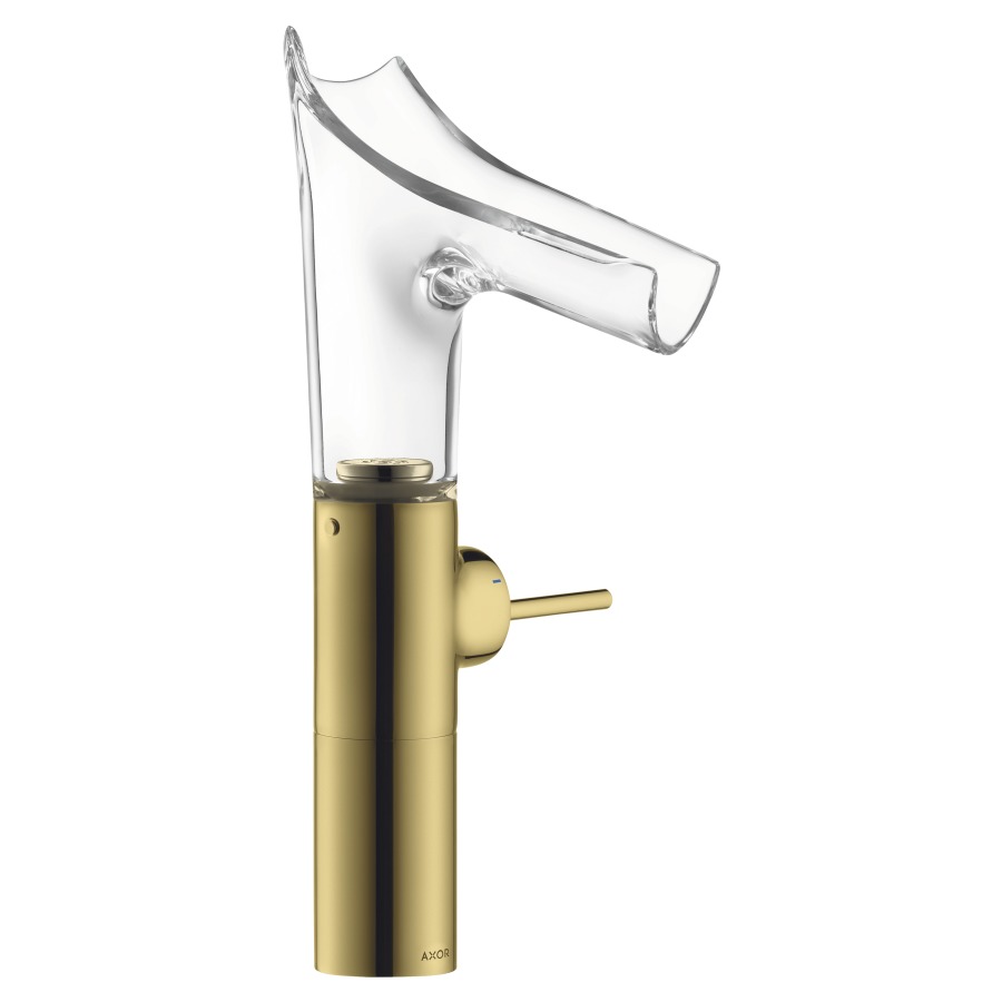 Mélangeur de lavabo STARCK V
pour bols lavage
S 125 mm, H 220 mm
goulot orientable, plage de
pivotement en réglable
120° ou 145°, commande à
gauche ou à droite
soupape d'écoulement
débit 4 l/min, tuyaux de
raccordement flexibles 3/8"
n'est pas recommandé pour le
secteur public ou demi-public
groupe acoustique NT