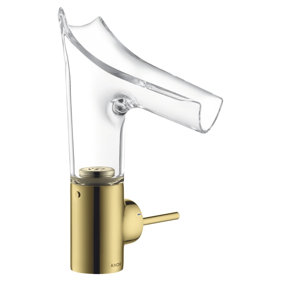 Mélangeur de lavabo STARCK V
S 125 mm, H 141 mm
goulot orientable, plage de
pivotement en réglable
120° ou 145°, commande à
gauche ou à droite
soupape d'écoulement
débit 4 l/min, tuyaux de
raccordement flexibles 3/8"
n'est pas recommandé pour le
secteur public ou demi-public
groupe acoustique NT