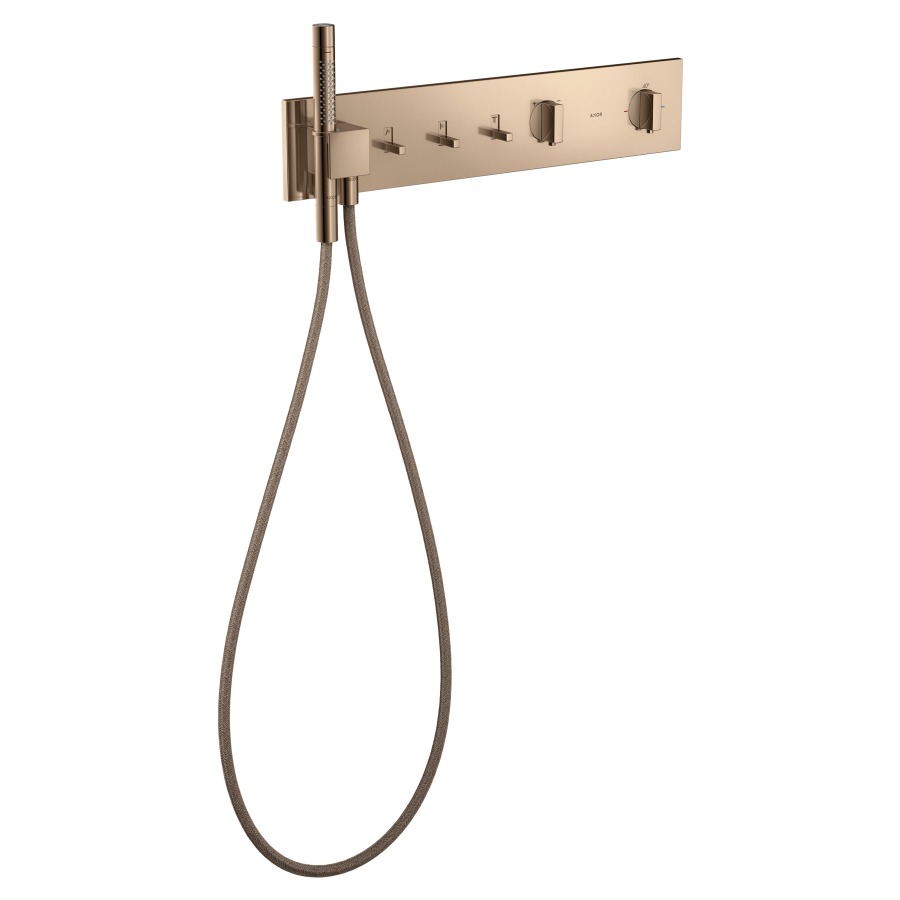 Module Thermostat SHOWER
COMPOSITION UP
set de montage final
pour commander 3 fonctions
support de douche, douche à
main bâton, tuyau de douche
sans corps à encastrer 757 040