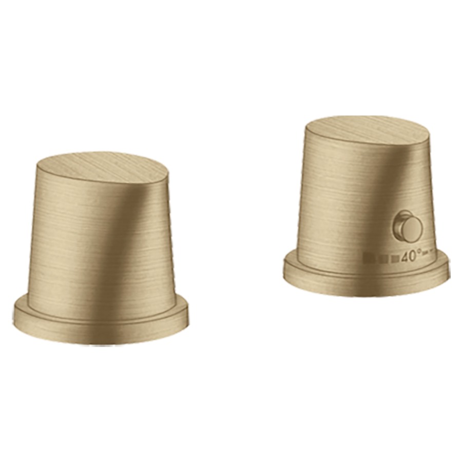 Set gorge de baignoire STARCK
ORGANIC thermostat, poignées
D 64 mm, pour montage
sur gorge de baignoire
sans corps à encastrer 757 016
groupe acoustique I