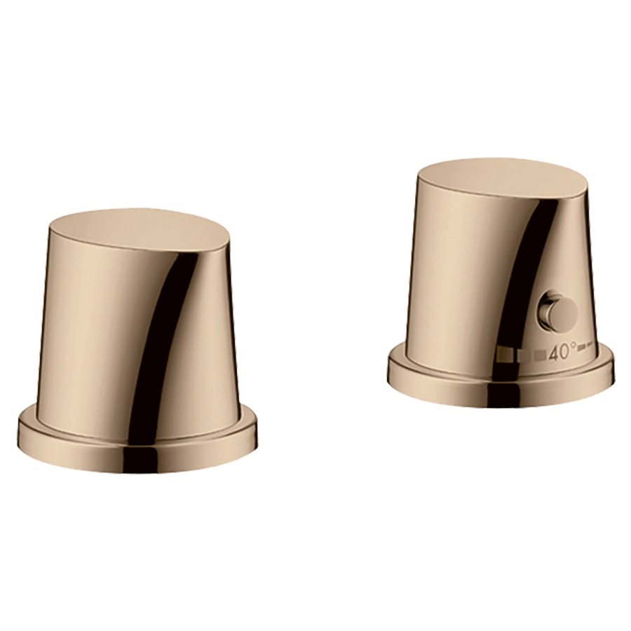 Set gorge de baignoire STARCK
ORGANIC thermostat, poignées
D 64 mm, pour montage
sur gorge de baignoire
sans corps à encastrer 757 016
groupe acoustique I