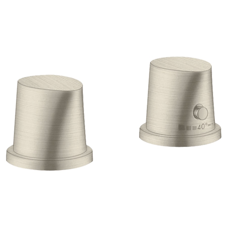 Set gorge de baignoire STARCK
ORGANIC thermostat, poignées
D 64 mm, pour montage
sur gorge de baignoire
sans corps à encastrer 757 016
groupe acoustique I