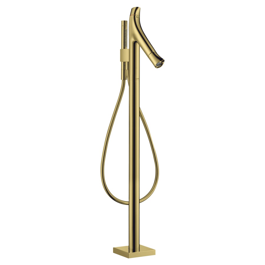 Mélangeur de bain STARCK
ORGANIC thermostat, S 175 mm
goulot fixe, H jusqu'à aéra-
teur 640-720 mm, avec colonne
pour montage à pose libre
robinet d'arrêt et inverseur
douche à main Starck
tuyau de douche 125 cm
débit 20 l/min, sans corps
à encastrer 758 415
groupe acoustique II