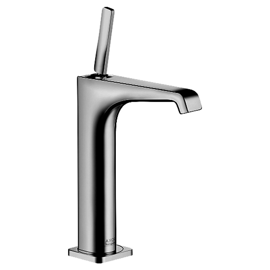 Mélangeur de lavabo CITTERIO E
S 143 mm, goulot fixe
haute colonne
H jusqu'à aérateur 189 mm
H levier ouvert 299 mm
poignée à levier, avec vidage
à plaque toujours ouverte
débit 5 l/min
groupe acoustique I