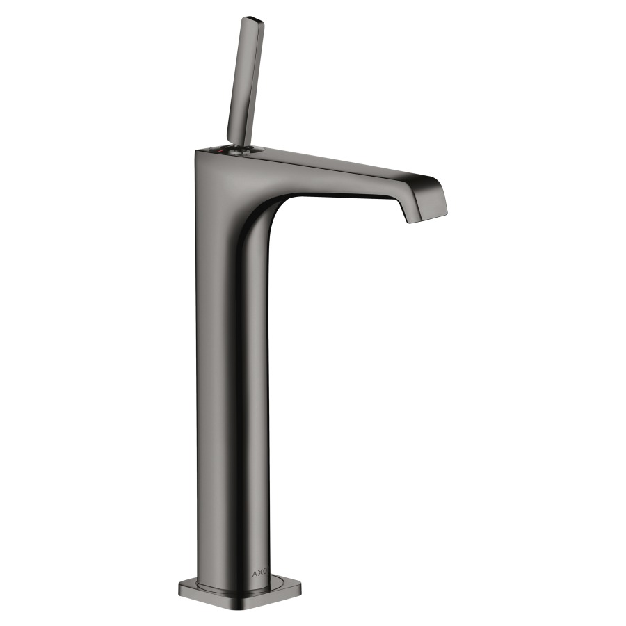Mélangeur de lavabo CITTERIO E
S 163 mm, goulot fixe
haute colonne
H jusqu'à aérateur 252 mm
H levier ouvert 362 mm
poignée à levier, avec vidage
à plaque toujours ouverte
débit 5 l/min
groupe acoustique I