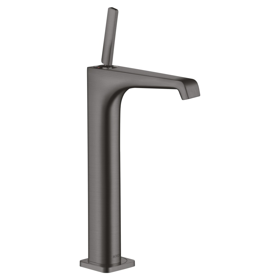Mélangeur de lavabo CITTERIO E
S 163 mm, goulot fixe
haute colonne
H jusqu'à aérateur 252 mm
H levier ouvert 362 mm
poignée à levier, avec vidage
à plaque toujours ouverte
débit 5 l/min
groupe acoustique I