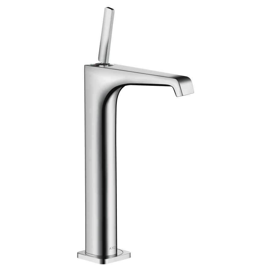 Mélangeur de lavabo CITTERIO E
S 163 mm, goulot fixe
haute colonne
H jusqu'à aérateur 252 mm
H levier ouvert 362 mm
poignée à levier, avec vidage
à plaque toujours ouverte
débit 5 l/min
groupe acoustique I