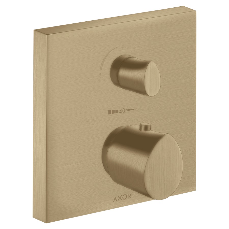 Thermostat STARCK ORGANIC UP
set de montage final
17 x 17 cm, avec robinet
d'arrêt et inverseur
sans corps à encastrer 757 011
débit 26 l/min
groupe acoustique I