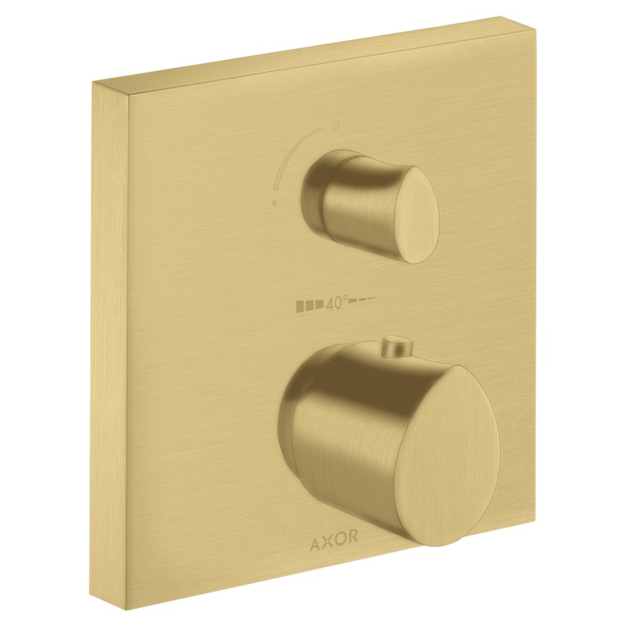Thermostat STARCK ORGANIC UP
set de montage final
17 x 17 cm, avec robinet
d'arrêt et inverseur
sans corps à encastrer 757 011
débit 26 l/min
groupe acoustique I